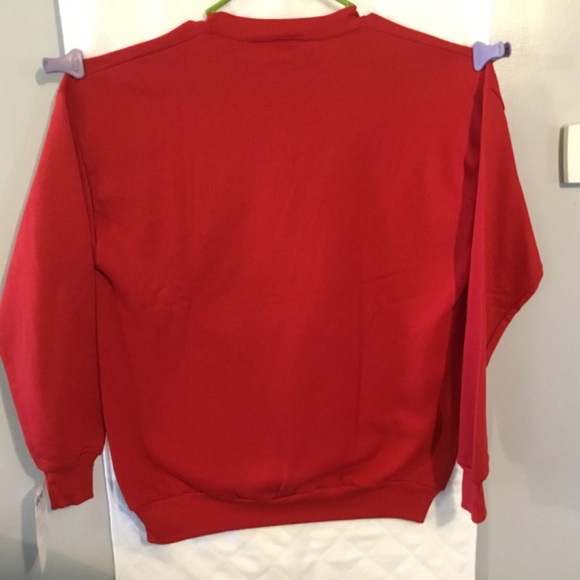 Jerzees Red Holiday Beers Crewneck Sweater - Picture 2 of 8
